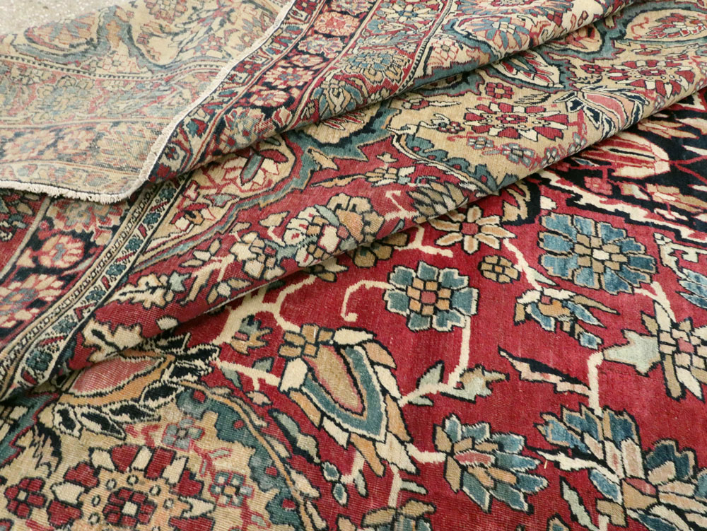 Antique Persian Lavar Kerman Carpet, No.12017 - Galerie Shabab