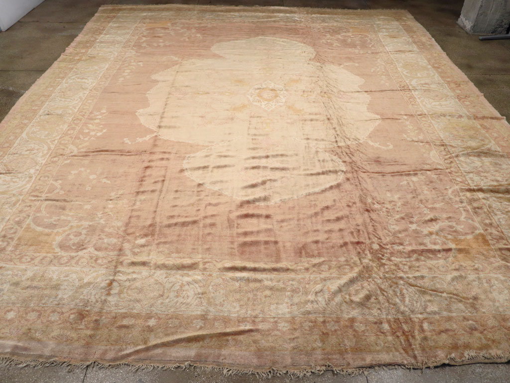 Antique Turkish Oushak Square Oversize Carpet, No.12029 - Galerie Shabab