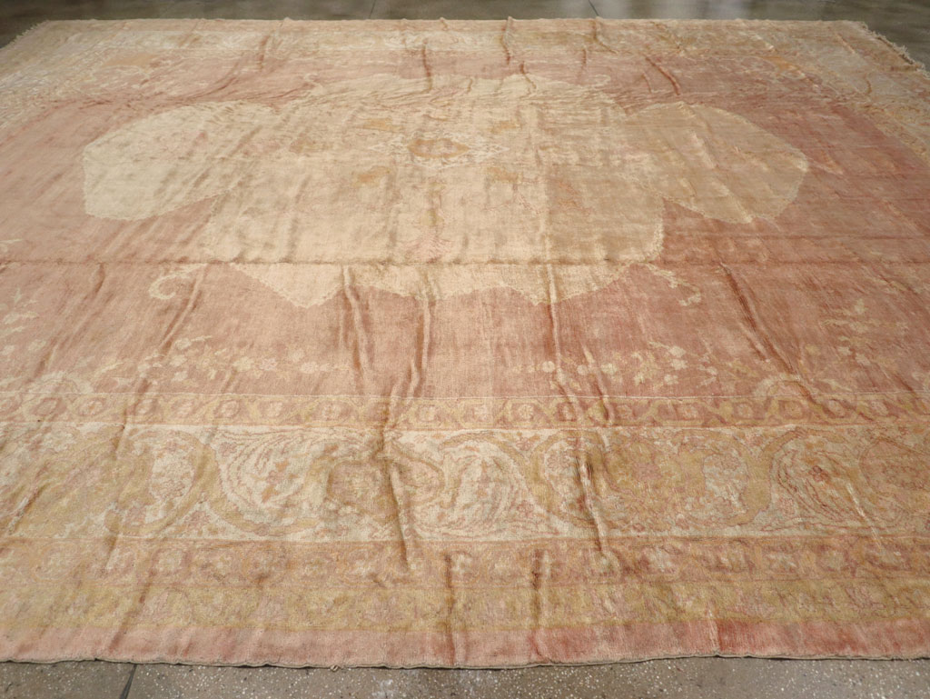 Antique Turkish Oushak Square Oversize Carpet, No.12029 - Galerie Shabab