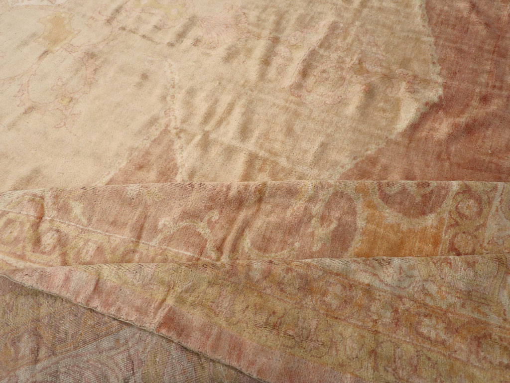 Antique Turkish Oushak Square Oversize Carpet, No.12029 - Galerie Shabab