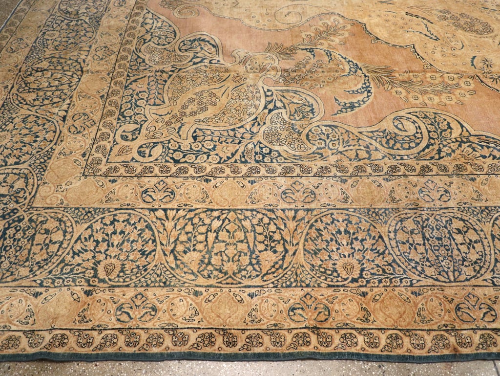 Antique Persian Lavar Kerman Carpet, No.12031 - Galerie Shabab