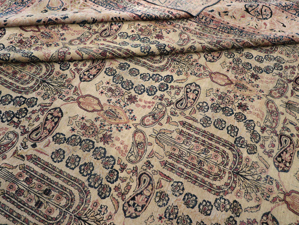 Antique Persian Lavar Kerman Oversize Carpet, No.12063 - Galerie Shabab
