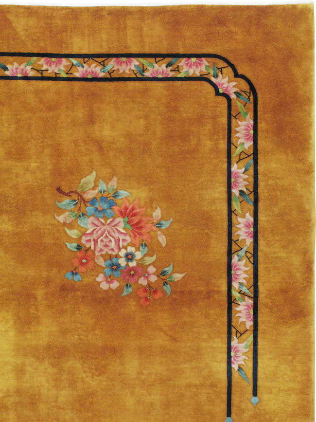 Vintage Chinese Deco Large Room Size Carpet, No.12068 - Galerie Shabab