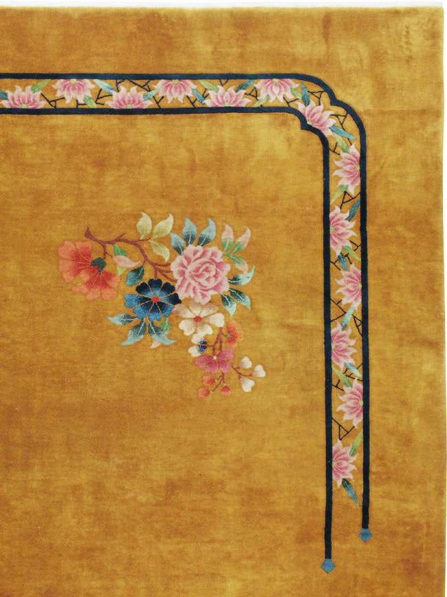 Vintage Chinese Deco Large Room Size Carpet, No.12068 - Galerie Shabab