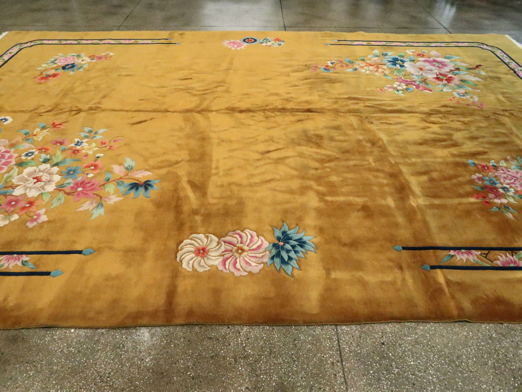 Vintage Chinese Deco Large Room Size Carpet, No.12068 - Galerie Shabab