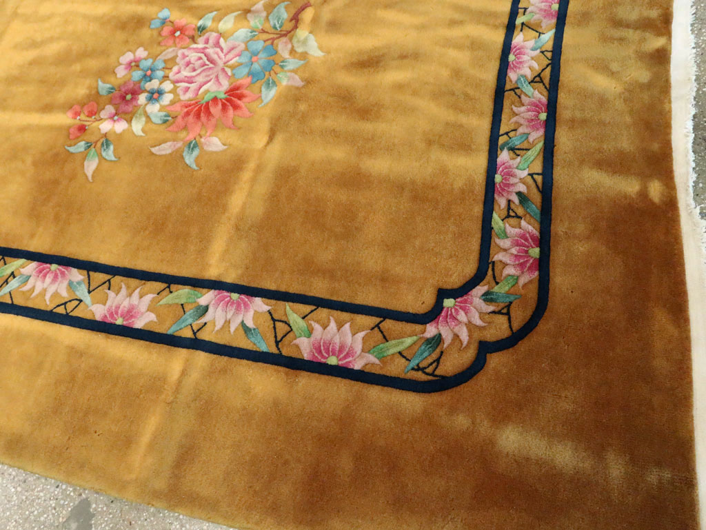 Vintage Chinese Deco Large Room Size Carpet, No.12068 - Galerie Shabab