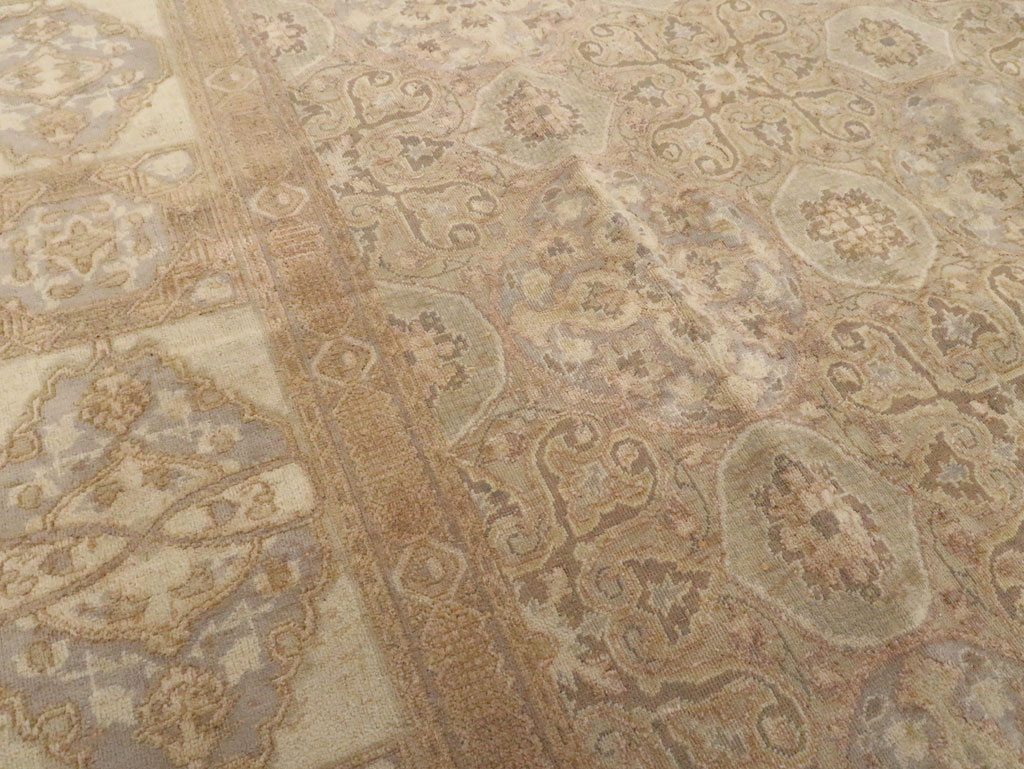Vintage Tabriz Carpet, No.12077 - Galerie Shabab