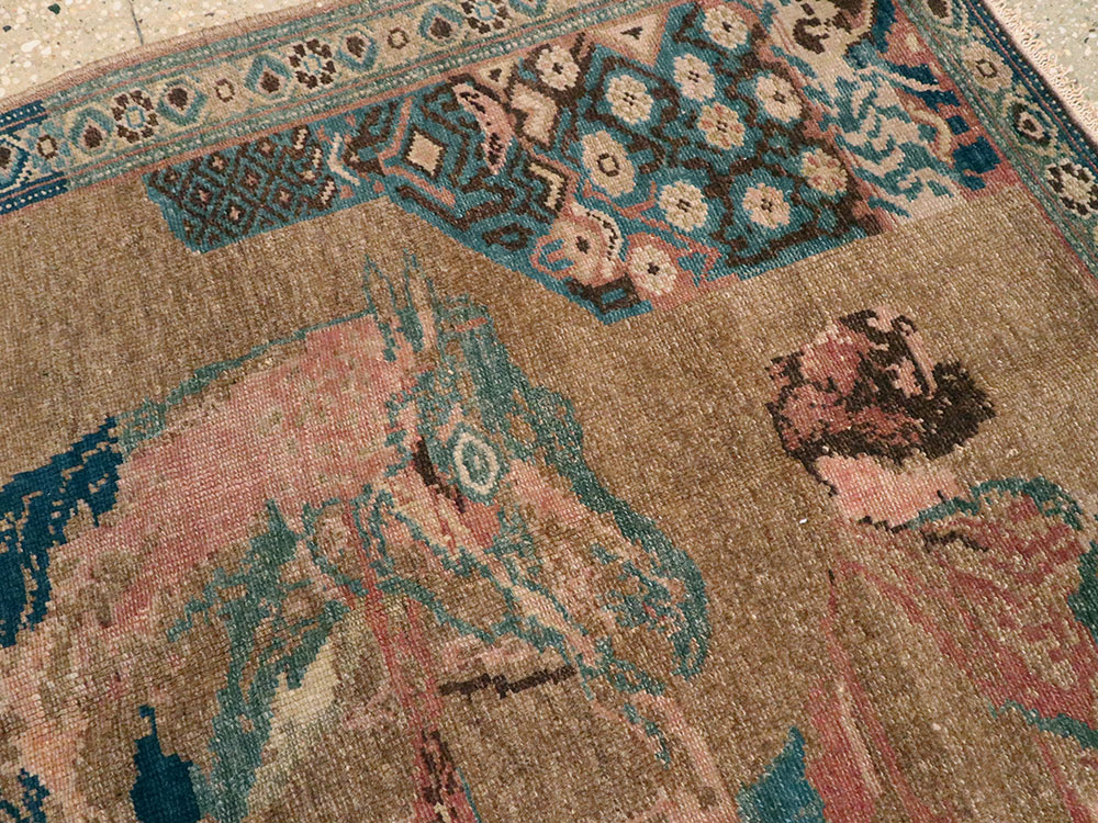 Antique Malayer Pictorial Rug, No.12157 - Galerie Shabab