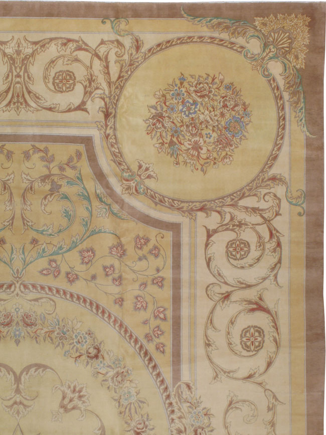 Vintage Persian Kashan Carpet, No.12174 - Galerie Shabab