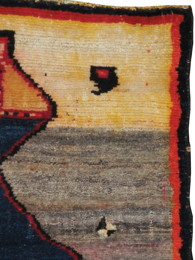 Antique Gabbeh Rug, No.12182 - Galerie Shabab