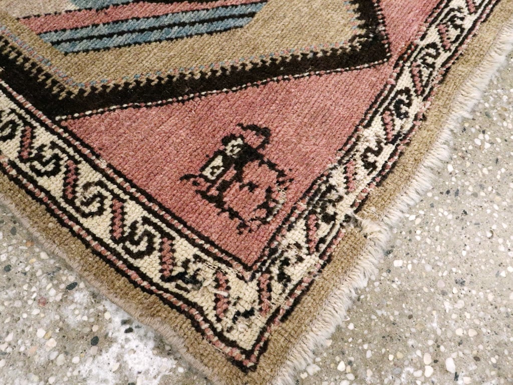 Antique Hamadan Pictorial Rug (Pair: 2 of 2), No.12189 - Galerie Shabab