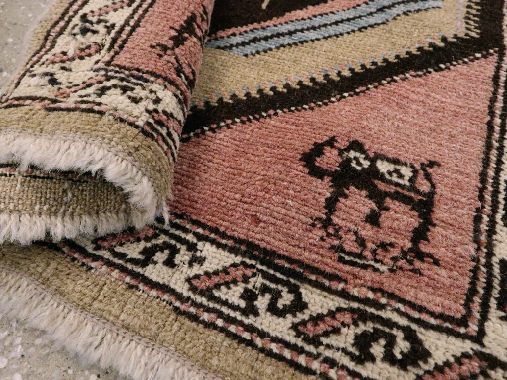 Antique Hamadan Pictorial Rug (Pair: 2 of 2), No.12189 - Galerie Shabab