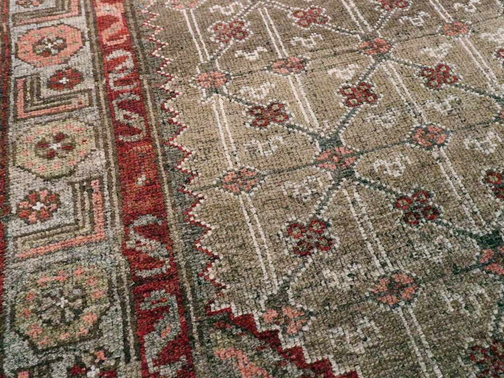 Vintage Persian Camel Hair Rug, No.12192 - Galerie Shabab