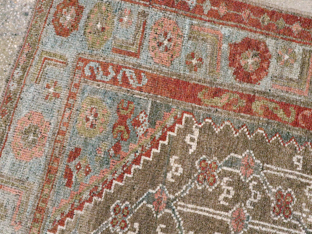 Vintage Persian Camel Hair Rug, No.12192 - Galerie Shabab