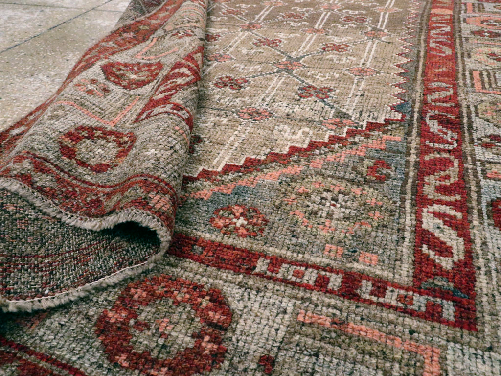 Vintage Persian Camel Hair Rug, No.12192 - Galerie Shabab