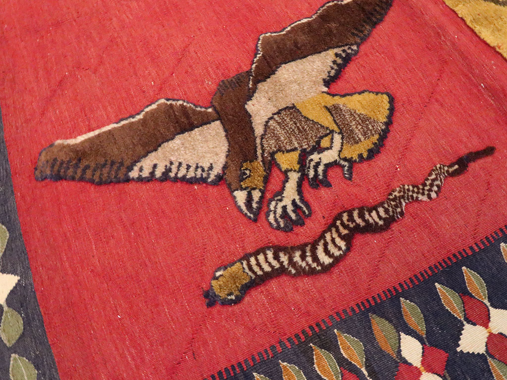 Vintage Persian Gabbeh Souf Rug, No.12195 - Galerie Shabab