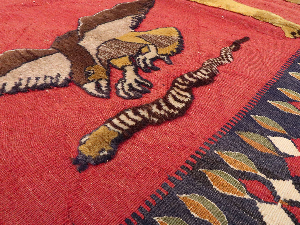 Vintage Persian Gabbeh Souf Rug, No.12195 - Galerie Shabab