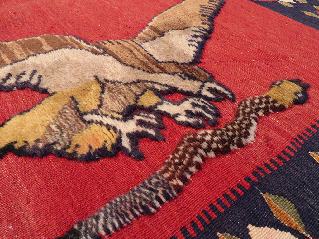 Vintage Persian Gabbeh Souf Rug, No.12195 - Galerie Shabab