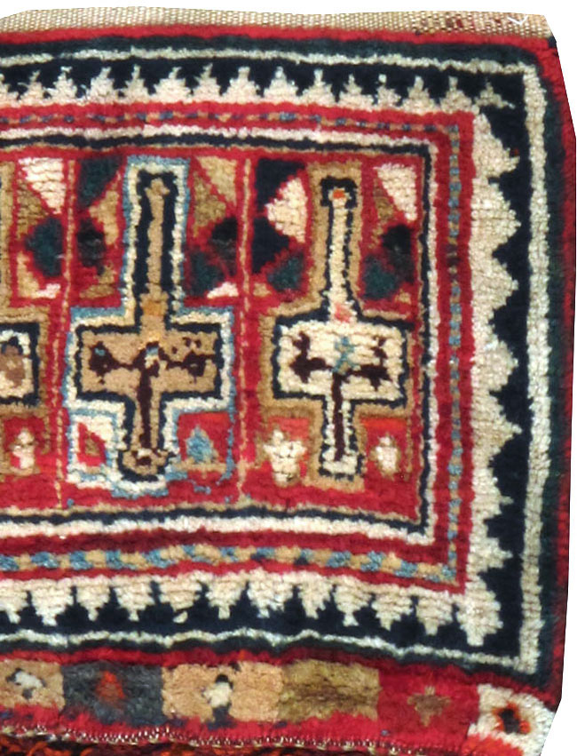 Antique Persian Kurdish Saddlebag (Khorjin), No.12198 - Galerie Shabab