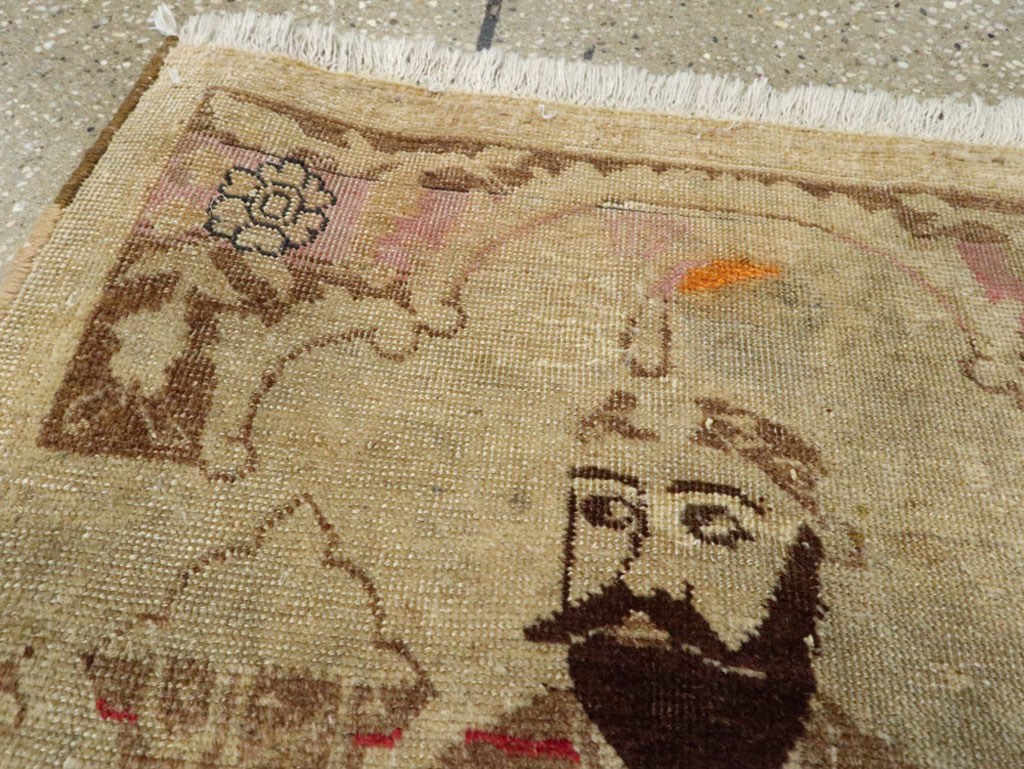 Antique Persian Tabriz Pictorial Rug, No.12204 - Galerie Shabab