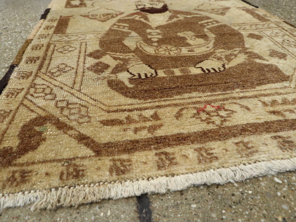 Antique Persian Tabriz Pictorial Rug, No.12204 - Galerie Shabab