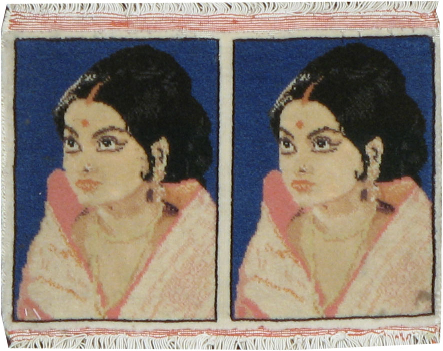 Vintage Persian Tabriz Pictorial Rug, No.12205 - Galerie Shabab