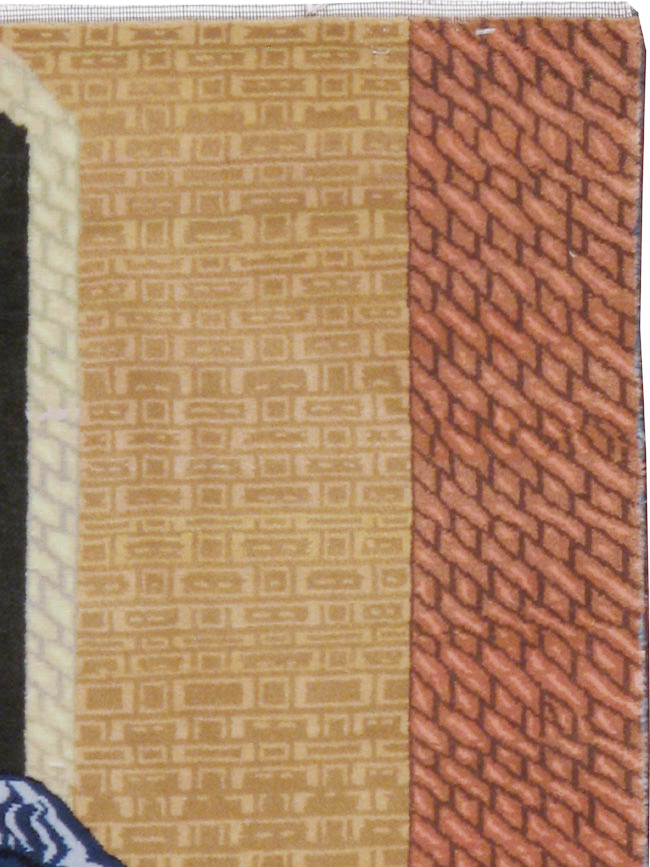 Vintage Persian Tabriz Pictorial Rug, No.12207 - Galerie Shabab