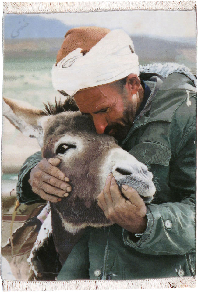 Vintage Persian Tabriz Pictorial Rug, No.12209 - Galerie Shabab