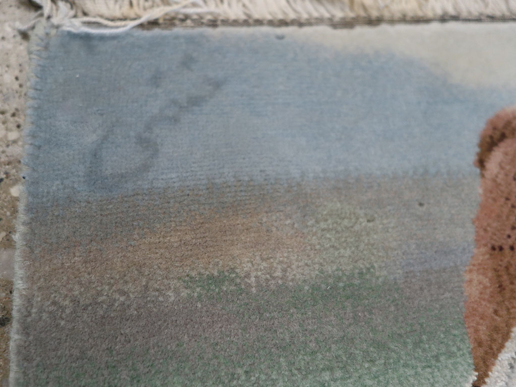 Vintage Persian Tabriz Pictorial Rug, No.12209 - Galerie Shabab