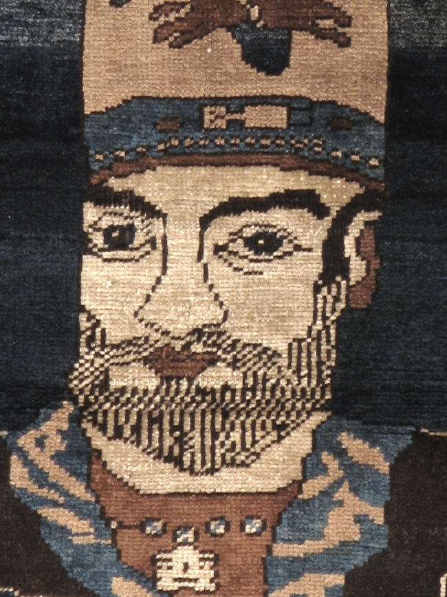 Antique Persian Bakshaish Pictorial Rug, No.12215 - Galerie Shabab