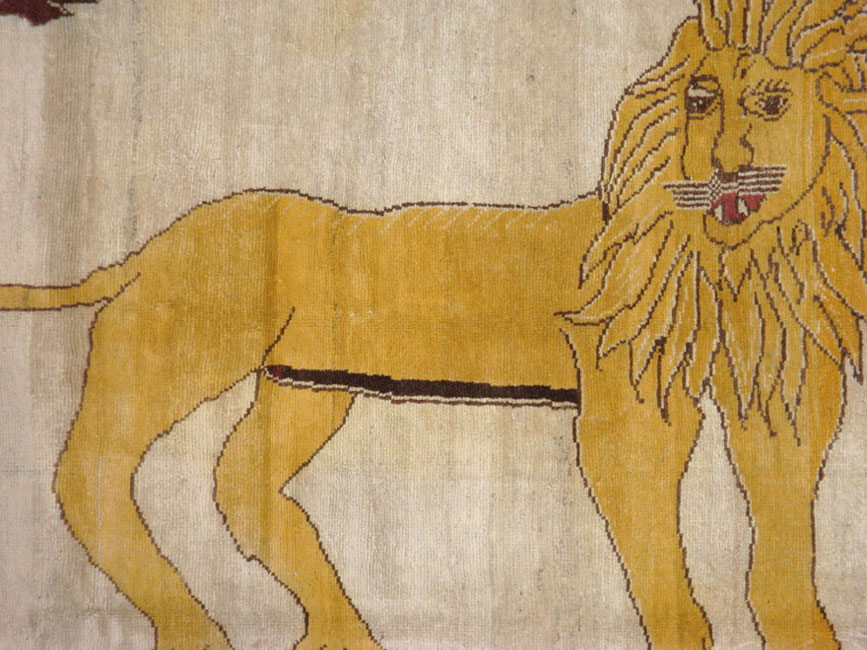 Vintage Persian Gabbeh Pictorial Rug, No.12218 - Galerie Shabab