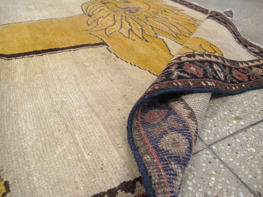 Vintage Persian Gabbeh Pictorial Rug, No.12218 - Galerie Shabab