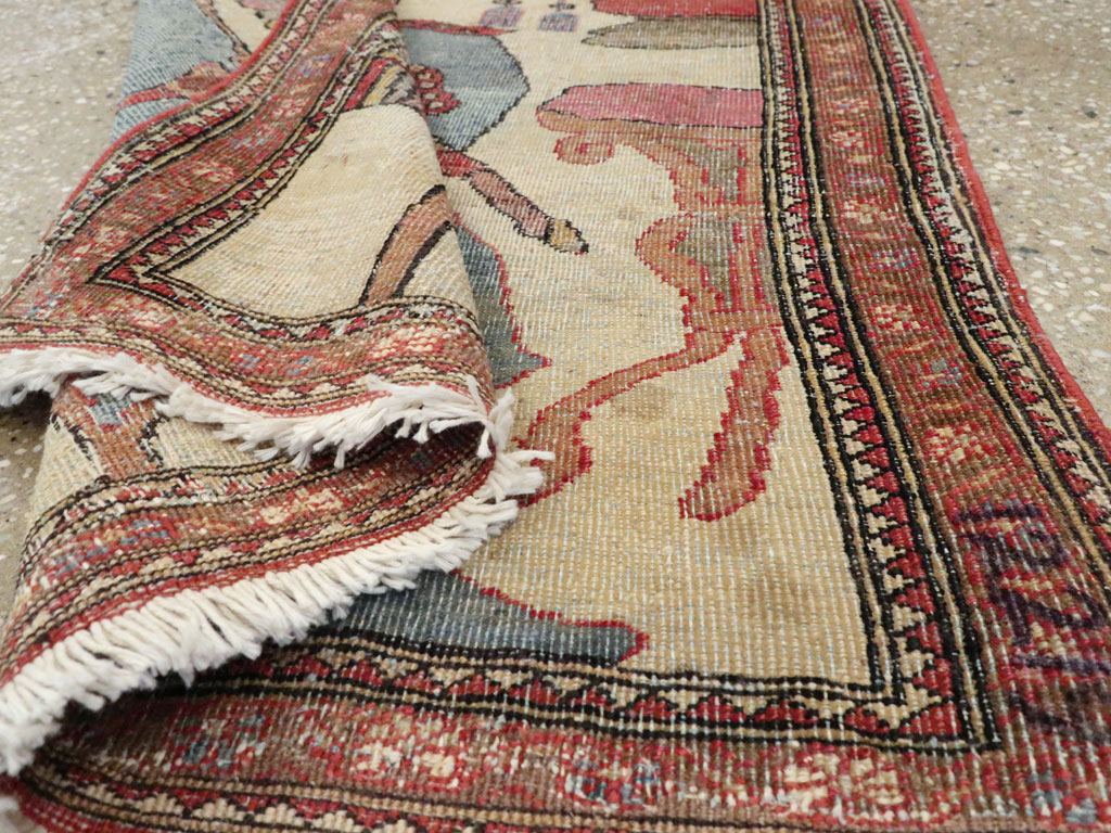 Antique Persian Tabriz Pictorial Rug, No.12219 - Galerie Shabab