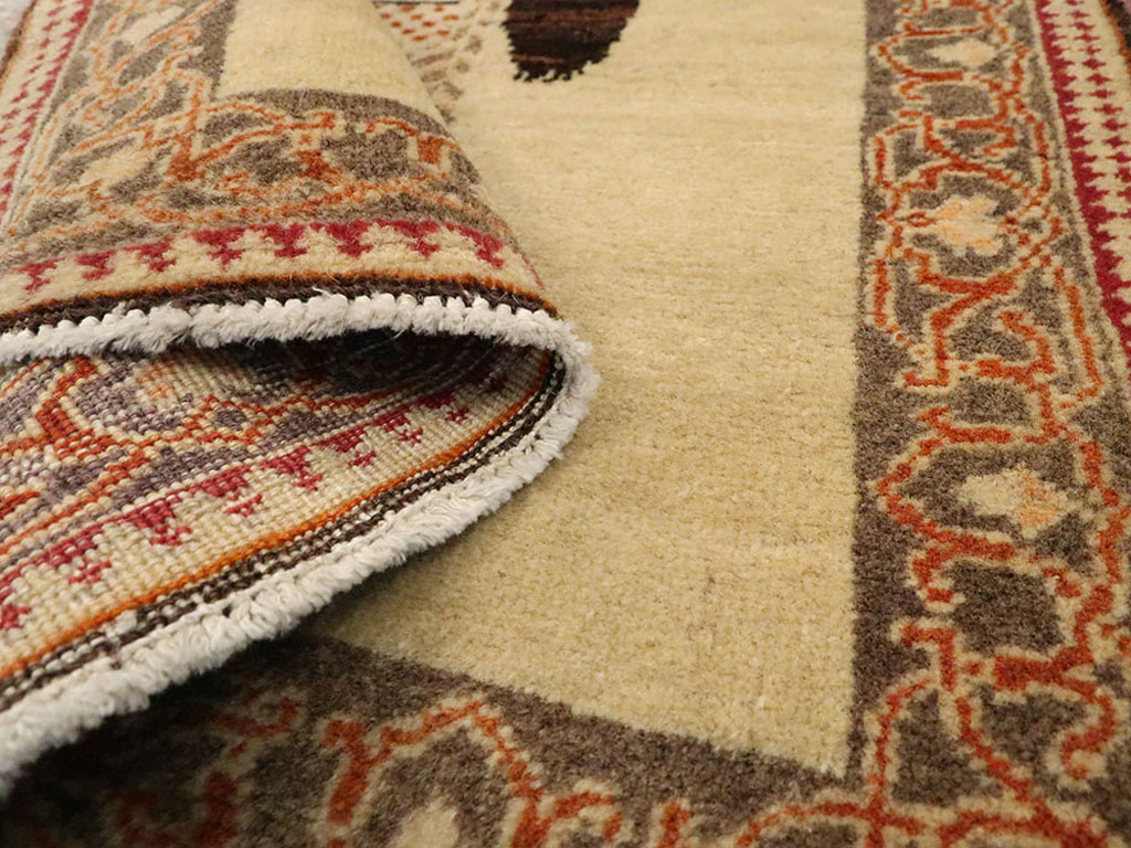 Vintage Persian Tabriz Pictorial Rug, No.12221 - Galerie Shabab