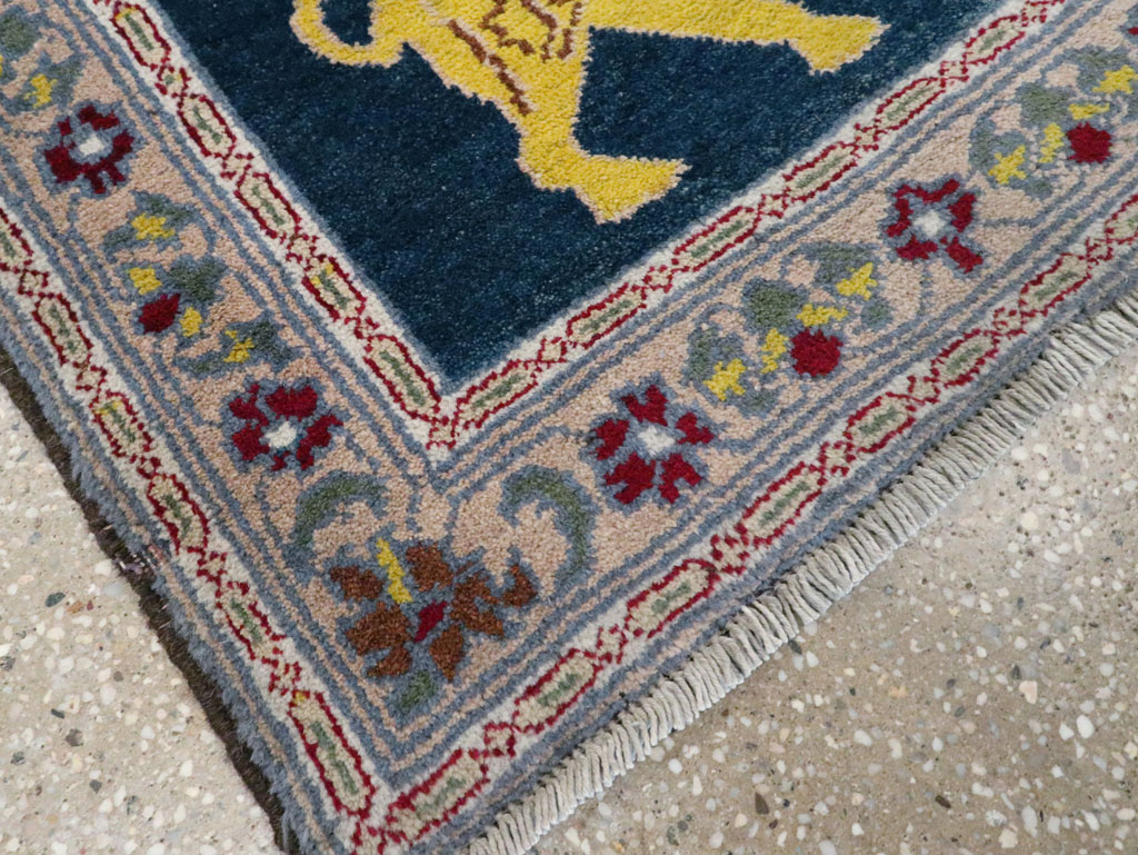 Vintage Persian Hamadan Pictorial Rug, No.12223 - Galerie Shabab