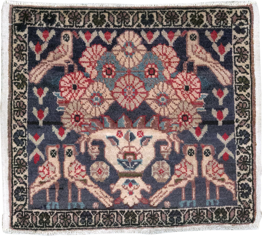 Vintage Persian Tabriz Pictorial Rug (Pair: 1 of 2), No.12224 - Galerie Shabab