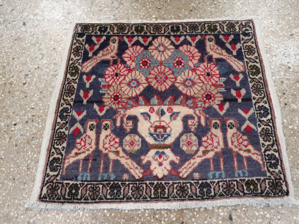 Vintage Persian Tabriz Pictorial Rug (Pair: 1 of 2), No.12224 - Galerie Shabab