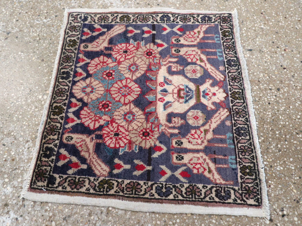 Vintage Persian Tabriz Pictorial Rug (Pair: 1 of 2), No.12224 - Galerie Shabab