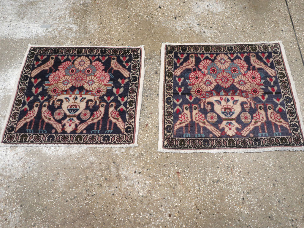Vintage Persian Tabriz Pictorial Rug (Pair: 1 of 2), No.12224 - Galerie Shabab