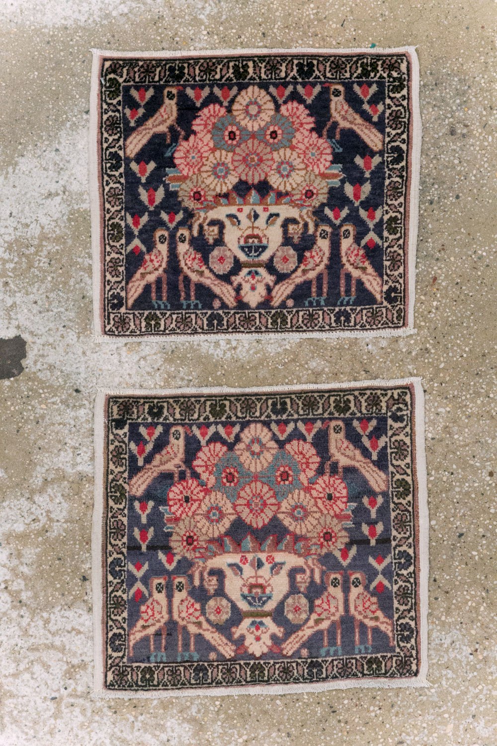 Vintage Persian Tabriz Pictorial Rug (Pair: 1 of 2), No.12224 - Galerie Shabab