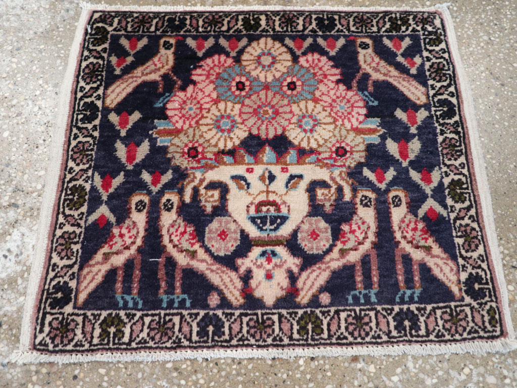 Vintage Persian Tabriz Pictorial Rug (Pair: 2 of 2), No.12225 - Galerie Shabab