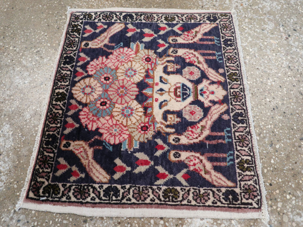 Vintage Persian Tabriz Pictorial Rug (Pair: 2 of 2), No.12225 - Galerie Shabab