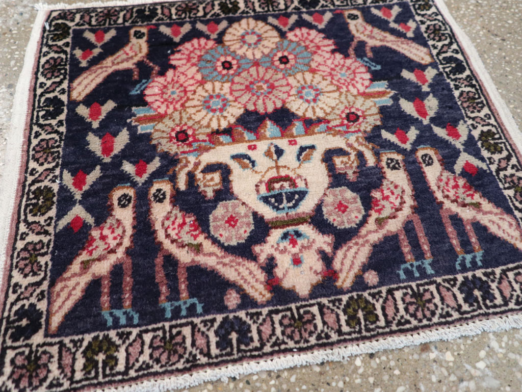 Vintage Persian Tabriz Pictorial Rug (Pair: 2 of 2), No.12225 - Galerie Shabab