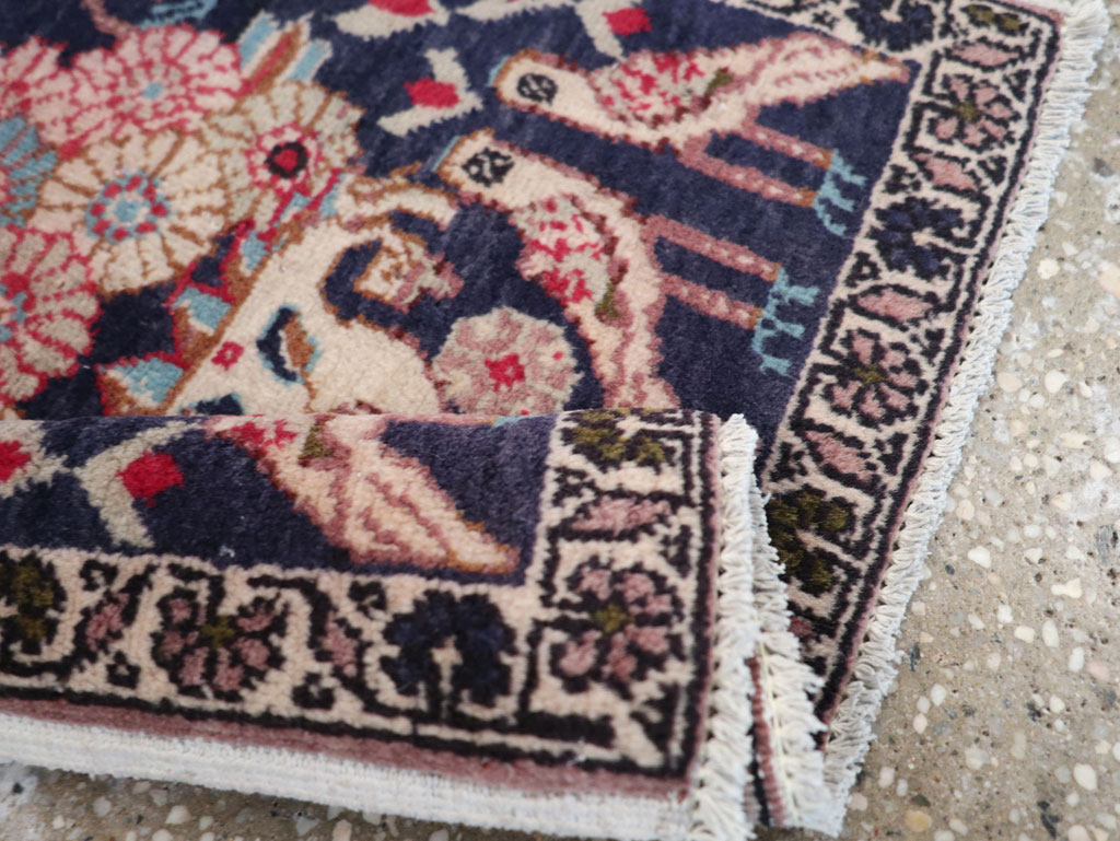 Vintage Persian Tabriz Pictorial Rug (Pair: 2 of 2), No.12225 - Galerie Shabab