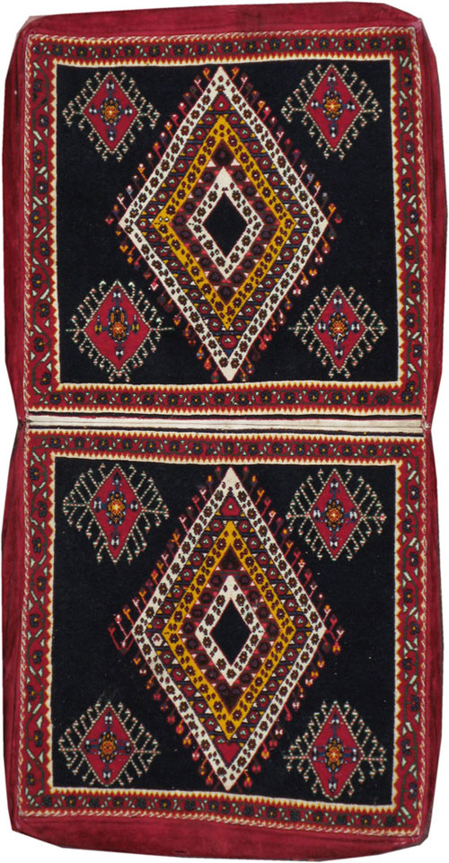Vintage Persian Qashqai Saddlebag (Khorjin), No.12232 - Galerie Shabab