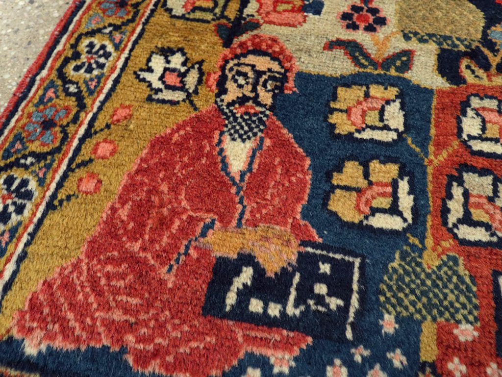 Antique Persian Tabriz Pictorial Rug, No.12233 - Galerie Shabab