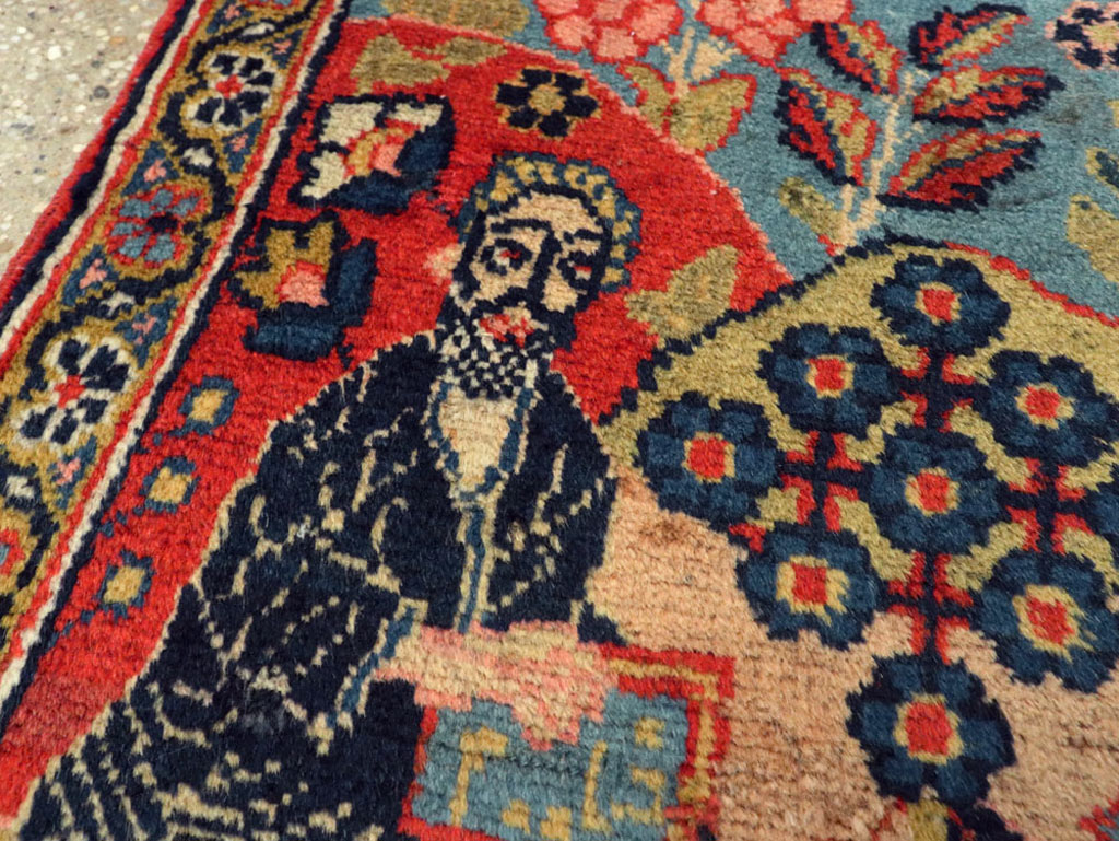 Antique Persian Tabriz Pictorial Rug, No.12233 - Galerie Shabab