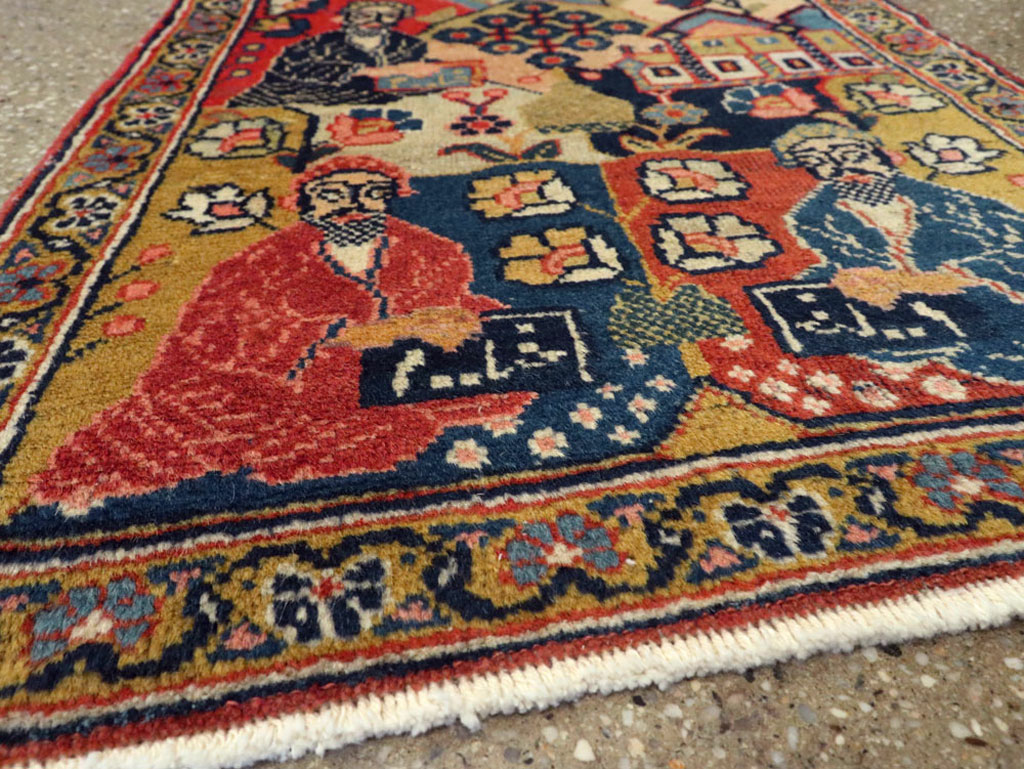 Antique Persian Tabriz Pictorial Rug, No.12233 - Galerie Shabab