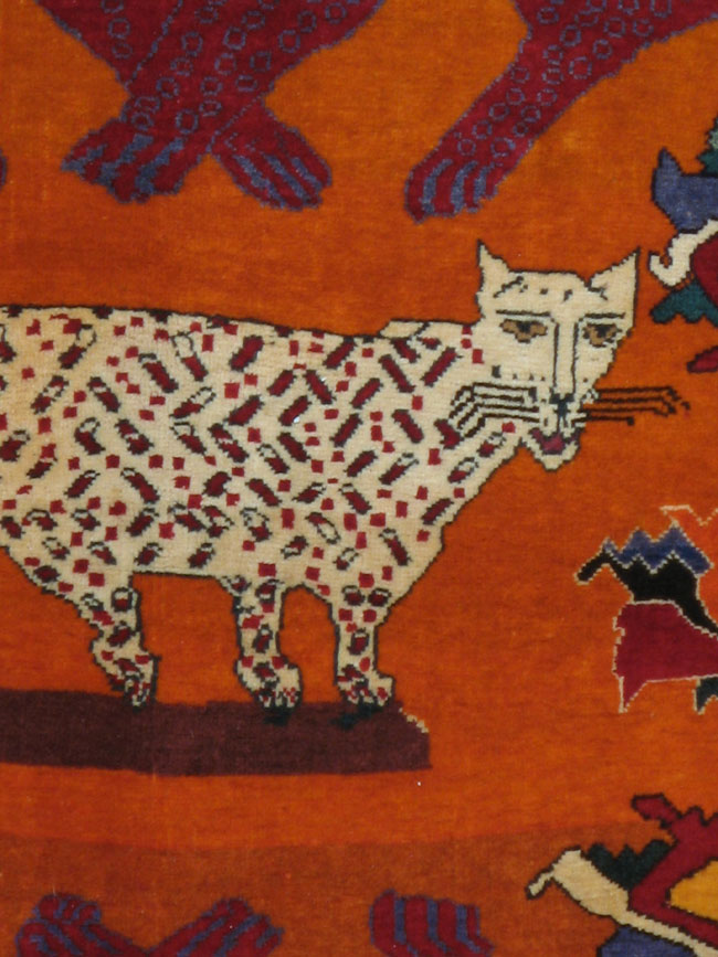 Vintage Persian Gabbeh Pictorial Rug, No.12242 - Galerie Shabab