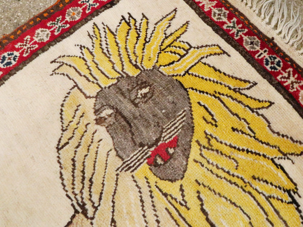 Vintage Persian Gabbeh Pictorial Rug, No.12248 - Galerie Shabab